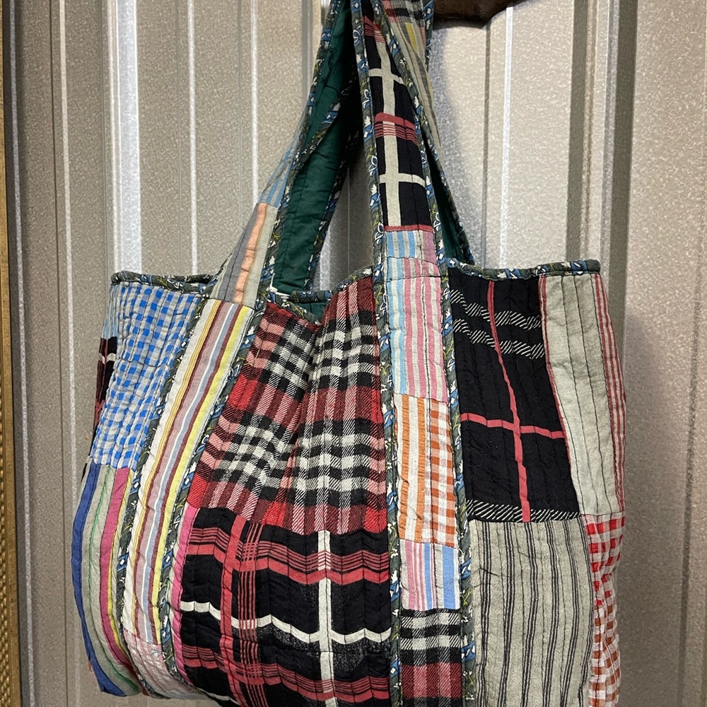 Sacred Threads Patchwork Quilted Hand Bag - Multi… - image 5